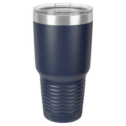 30 OZ VACUUM INSULATED RINGNECK TUMBLER WITH CLEAR LID